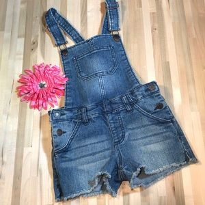 Girls size S/P Cherokee denim overalls